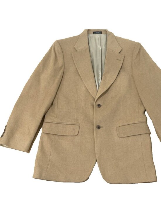 Macy's Other - Club Room Mens 100% Camel Hair Blazer Macy's Vintage USA Made Vintage Size 42